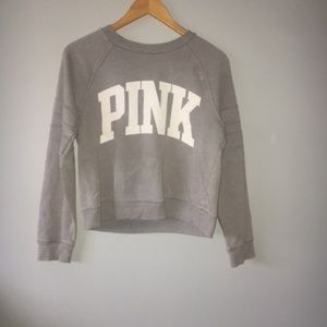 Pink sweatshirt sweatpant set